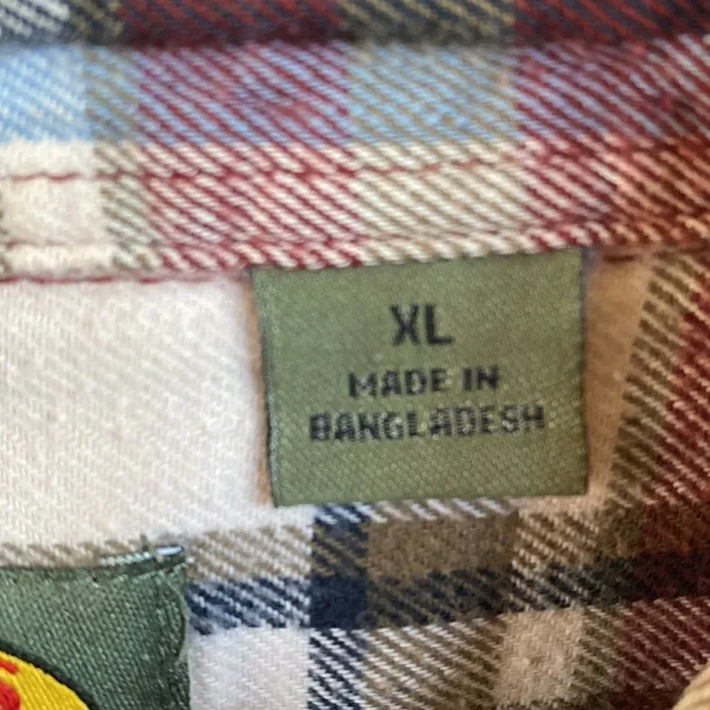 Bass Pro Shops Men’s Button Down Plaid Flannel Shirt Size XL
